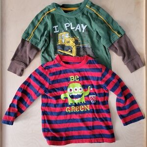 💙 3 for $10 💙 Lot of 2 Kids Long Sleeve T-shirts, Size 3T